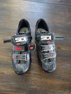 SIDI Genius 5-fit Carbon Road Black Cycling Shoes Size 43 (US 10)